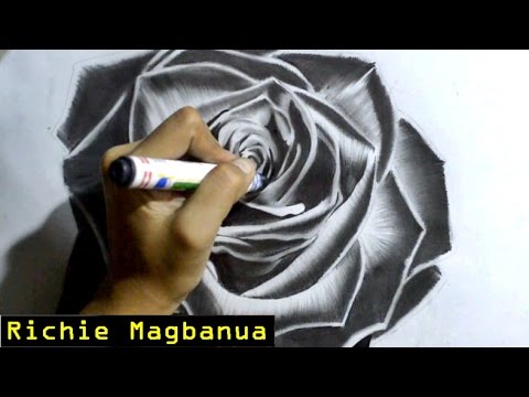 480x360 How I Draw A Realistic Black Rose Time Lapse - Black Rose Sketch