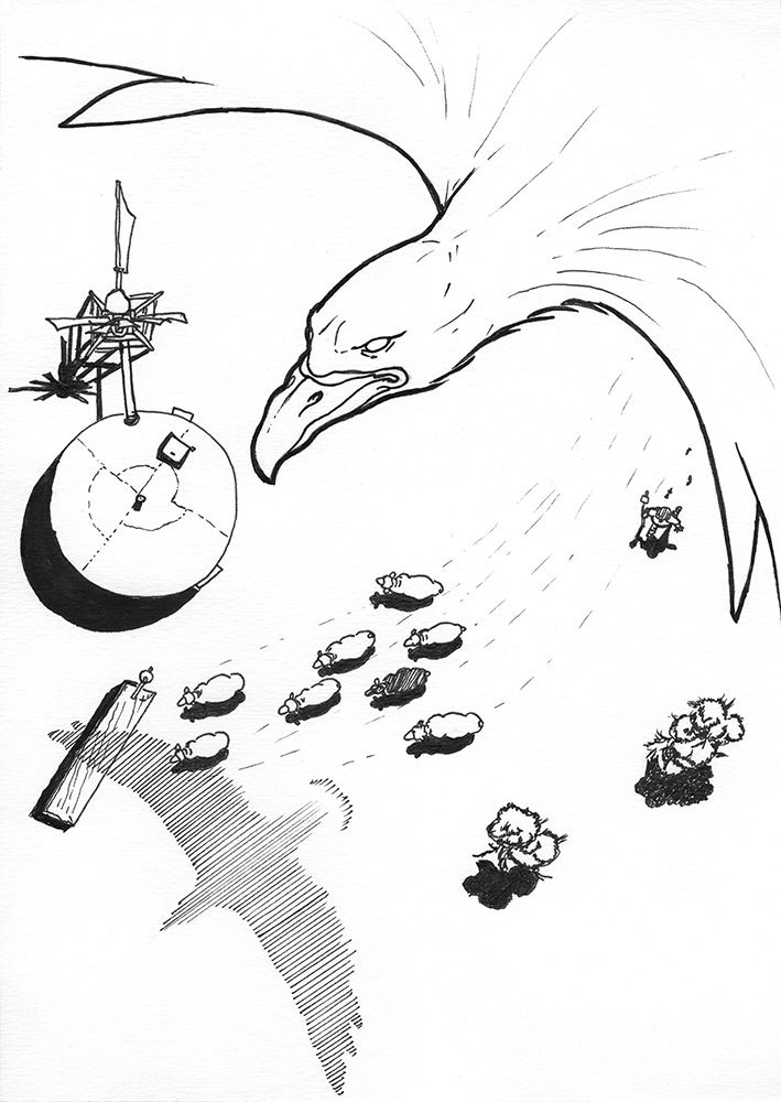 709x1000 Animal Instincts Black Sheep, White Crow Books - Black Sheep Sketch