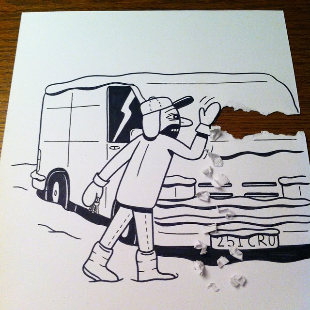 640x640 Simple Black And White 3d Sketches By Huskmitnavn Art Sheep - Black Sketch Art