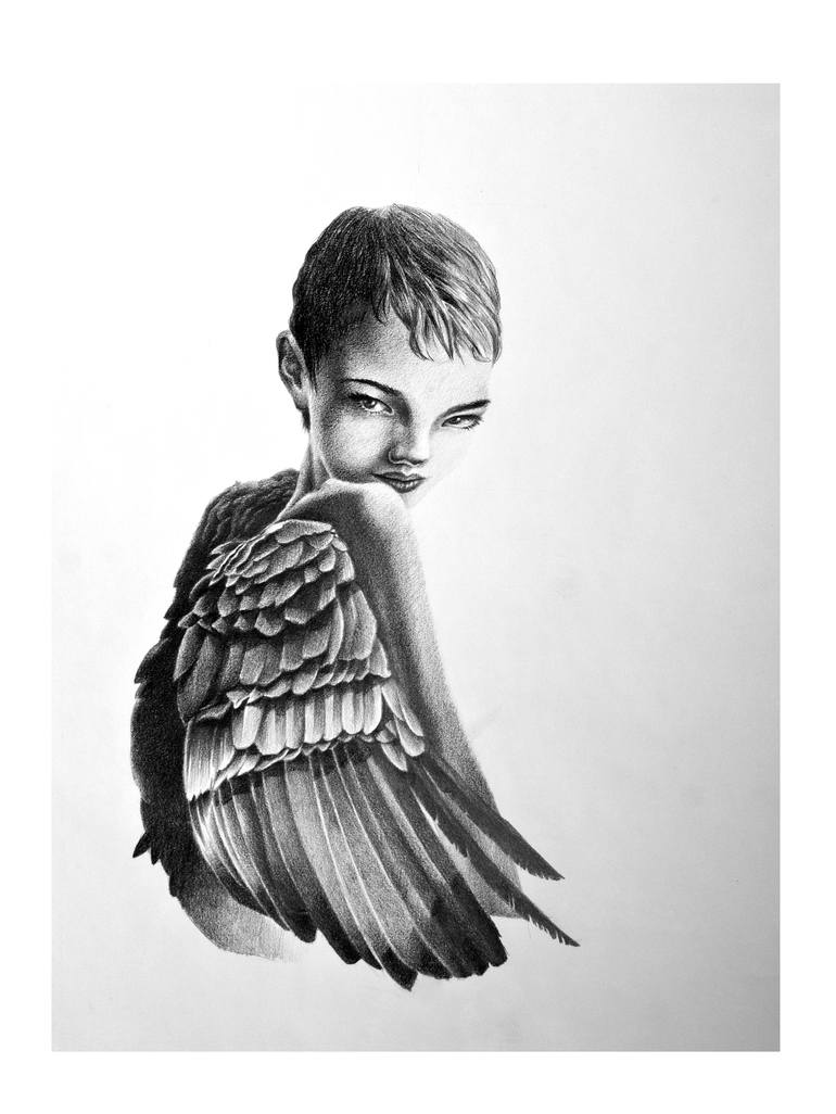 770x1026 Black Swan Drawing By Hugo Orellana Saatchi Art - Black Swan Sketch