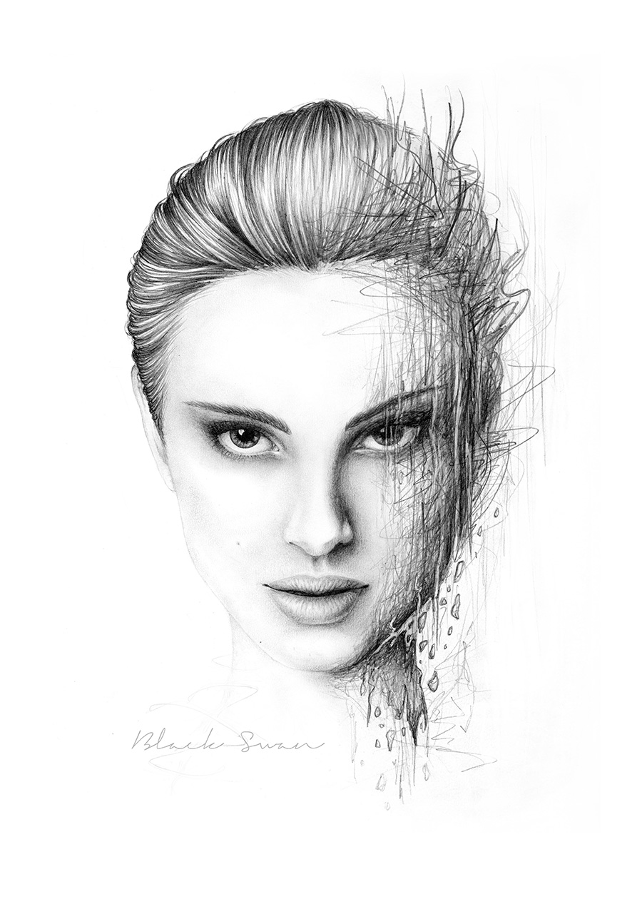 900x1274 Little White Lies - Black Swan Sketch