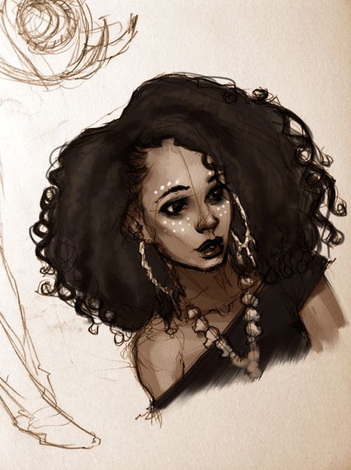 500x669 New Make Up On Top Of Old Lies A Shared Format 4 Poets - Black Woman Sketch