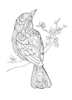 232x320 Marika Makes Art Red Winged Blackbird Sketch Tatts - Blackbird Sketch