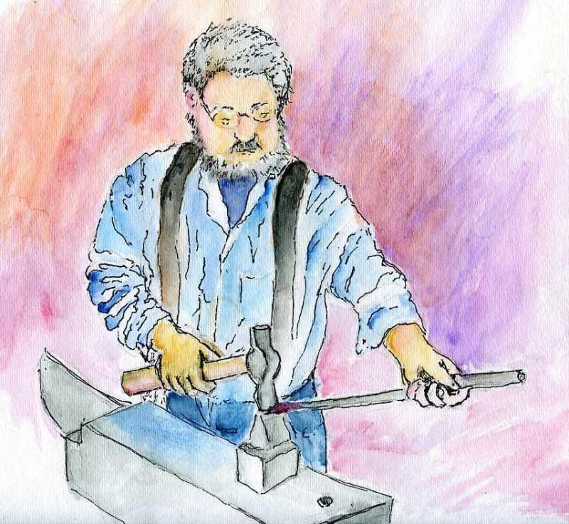 800x736 Blacksmith - Blacksmith Sketch