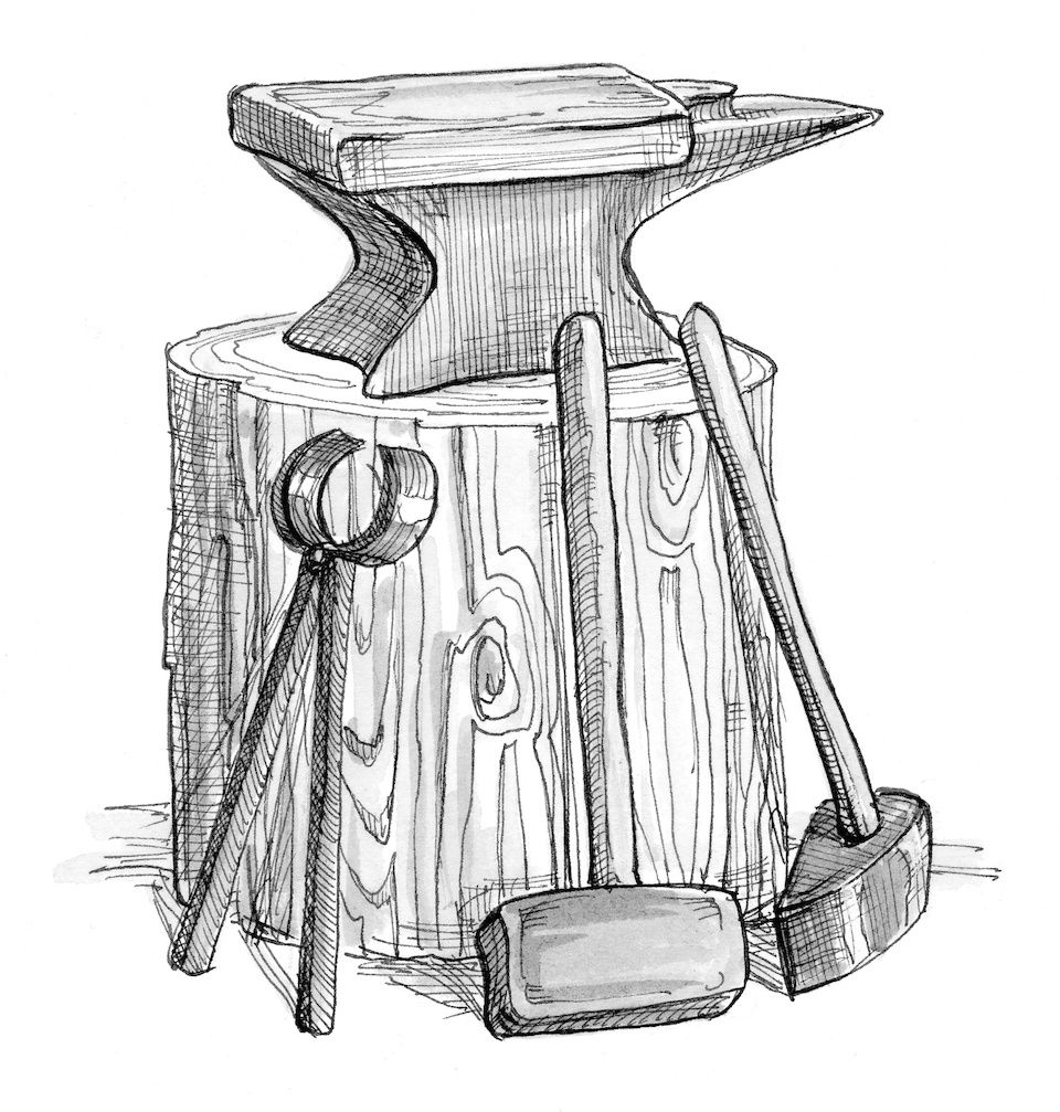 Blacksmith Sketch at Explore collection of