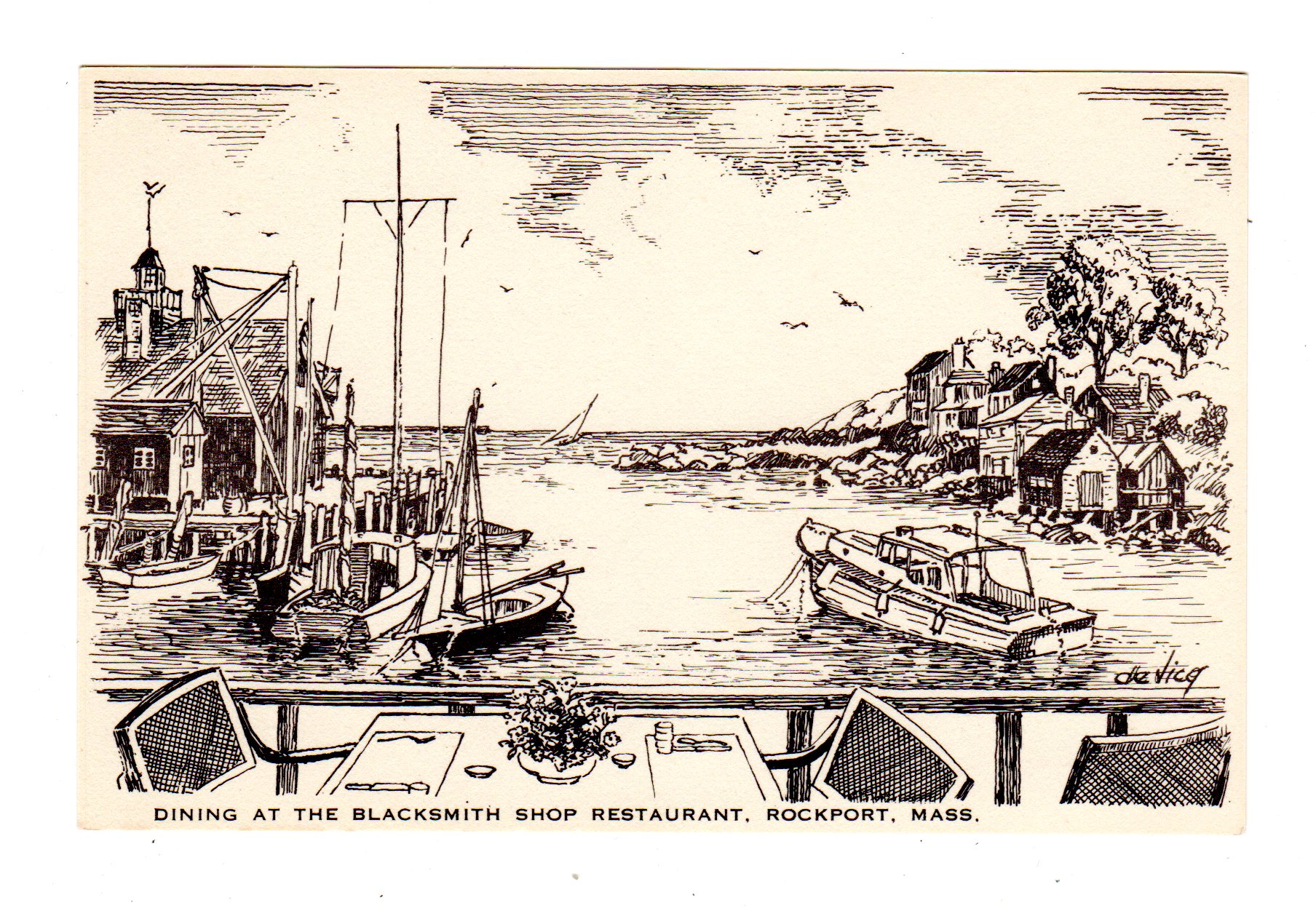 1808x1248 Postcard. Dining - Blacksmith Sketch