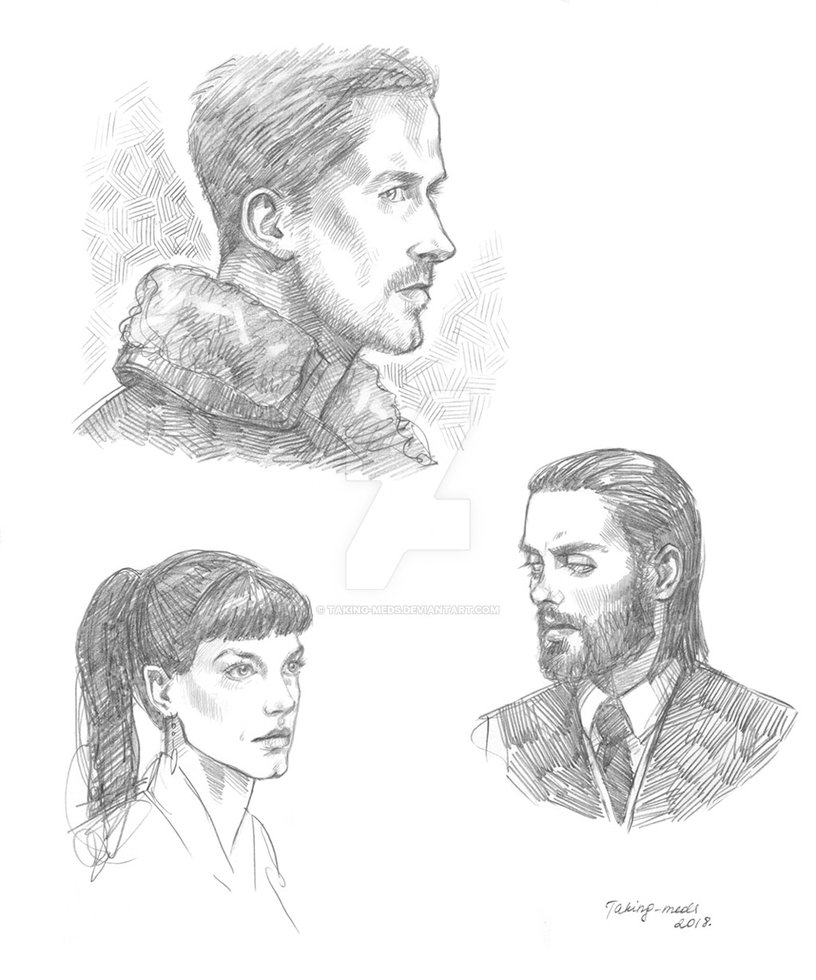 816x980 Blade Runner Sketch By Taking Meds - Blade Runner Sketch