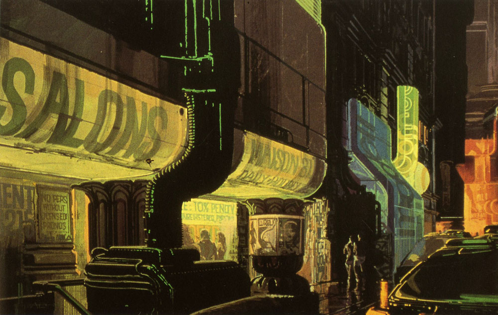 1000x633 Cinema Blade Runner Settings, Sketches, Models Etc. - Blade Runner Sketch