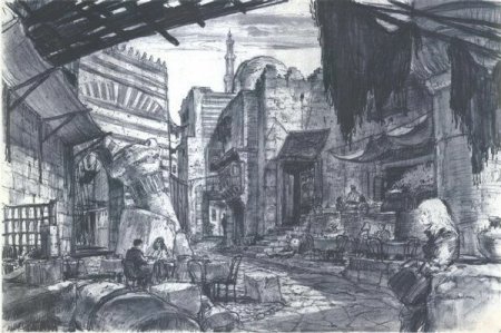 450x299 Mentor Huebner Official Website - Blade Runner Sketch