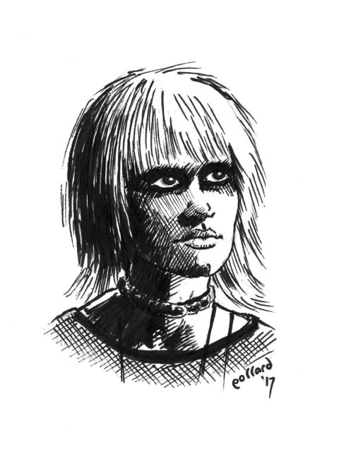 480x640 Pris Blade Runner Original Pen Amp Ink Drawing Sketch Illustration - Blade Runner Sketch