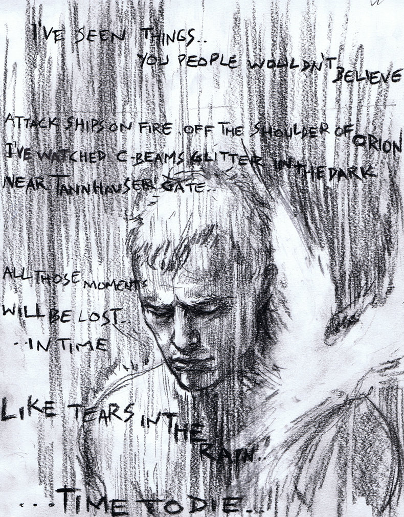 790x1011 Roy Batty, Blade Runner By Justbuzz - Blade Runner Sketch