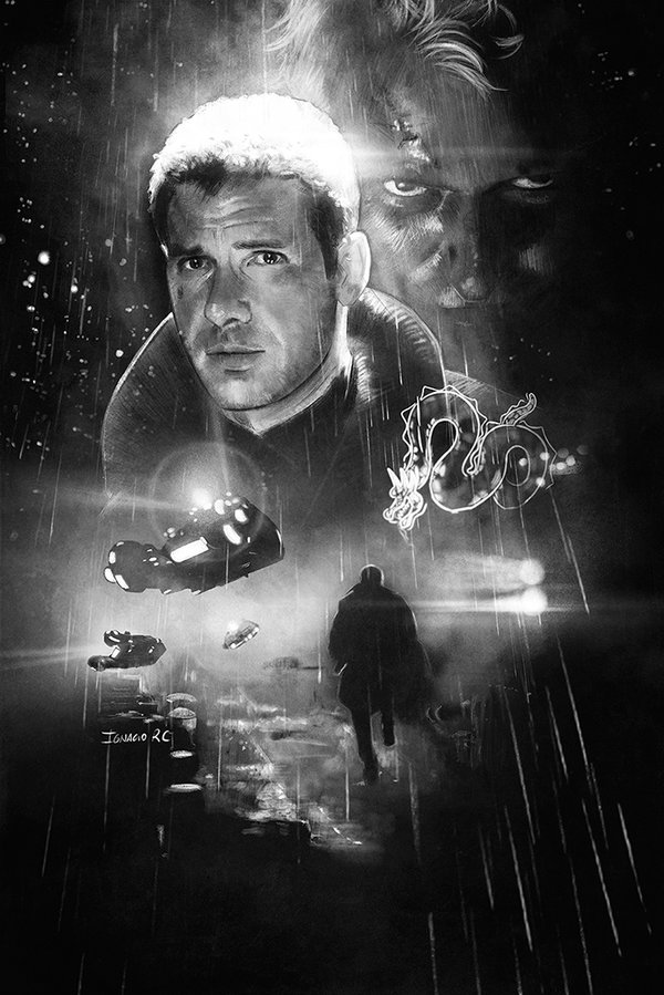 600x899 Blade Runner Sketch By Ignaciorc - Blade Runner Sketch