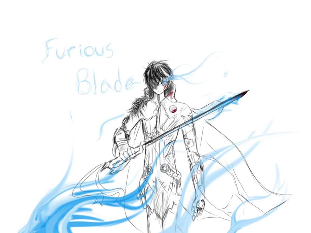 1024x768 Furious Blade Sketch Elsword Amino - Blade Sketch