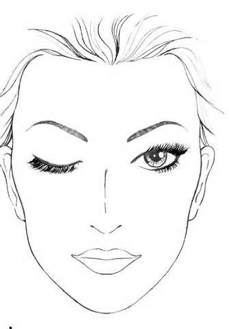 335x480 Blank Face Template For Makeup Blank Mac Face Charts Makeup - Blank Face Sketch