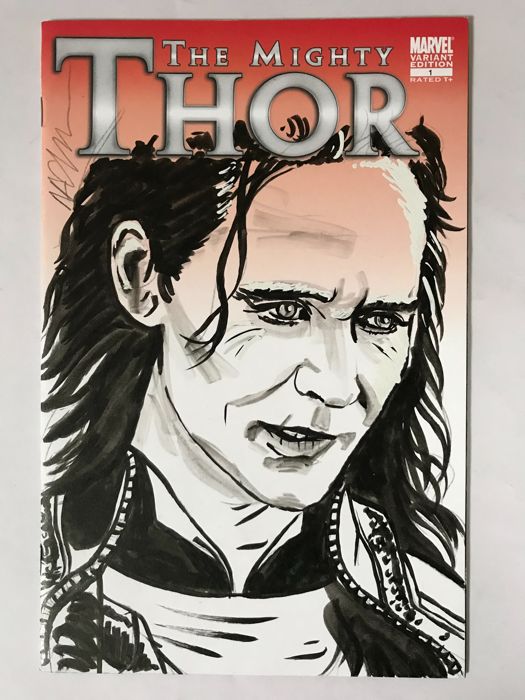 525x700 The Mighty Thor - Blank Sketch