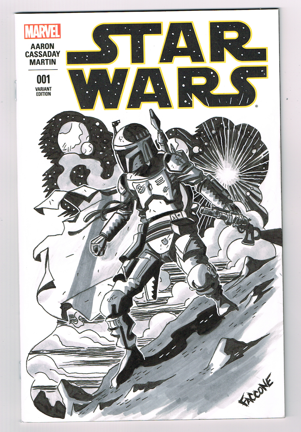 979x1402 Boba Fett Blank Sketch Cover Star Wars 001 By Chrisfaccone On - Blank Sketch Covers