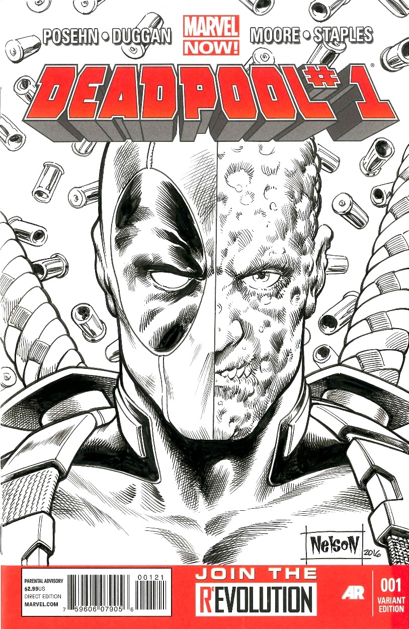 813x1250 Deadpool - Blank Sketch Covers