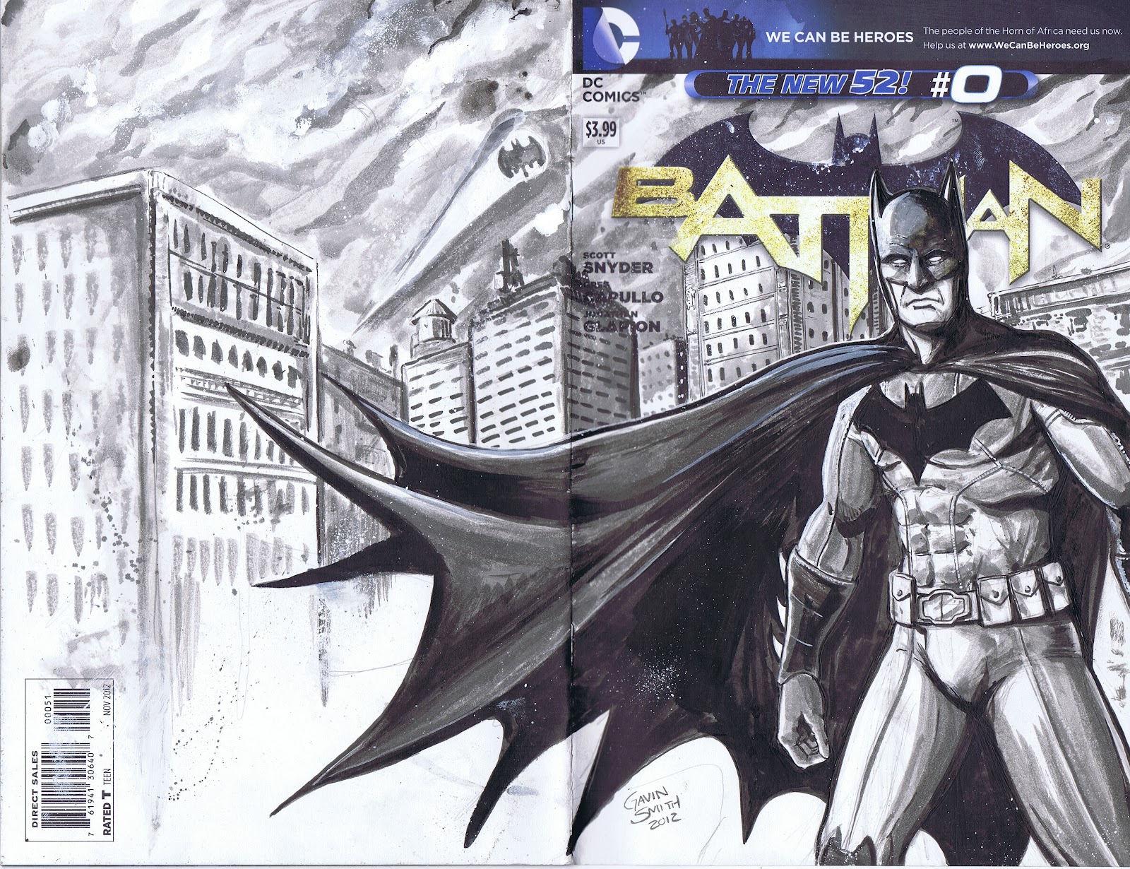 1600x1230 Gavin Smith Illustration Batman Sketch Cover - Blank Sketch Covers