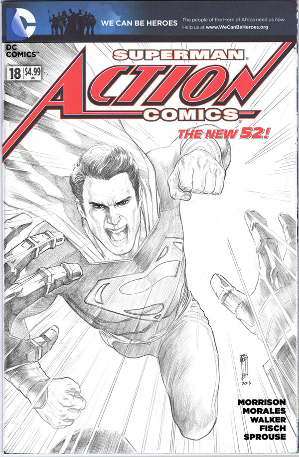 600x915 Action Comic Blank Cover Sketch By Thegerjoos - Blank Sketch Covers