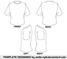236x208 Blank Tshirt Template Front Back Side In High Resolution Art - Blank T Shirt Sketch