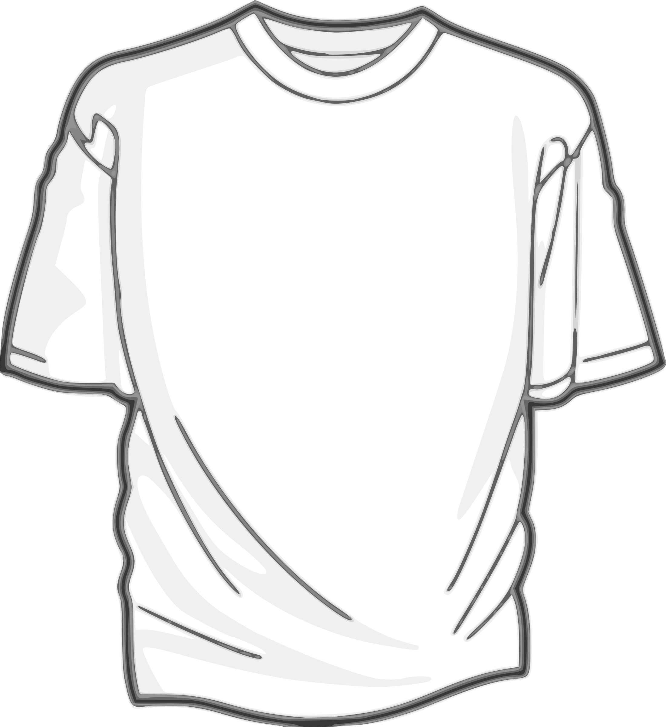 2200x2400 Clipart - Blank T Shirt Sketch