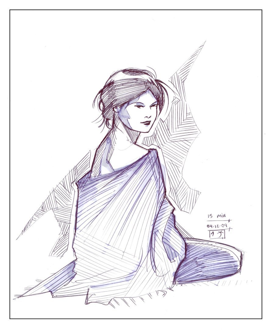 900x1085 Blanket Girl - Blanket Sketch