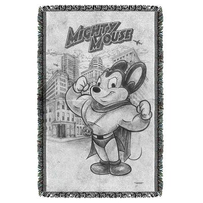 400x400 Mighty Mouse Sketch Throw Blanket - Blanket Sketch
