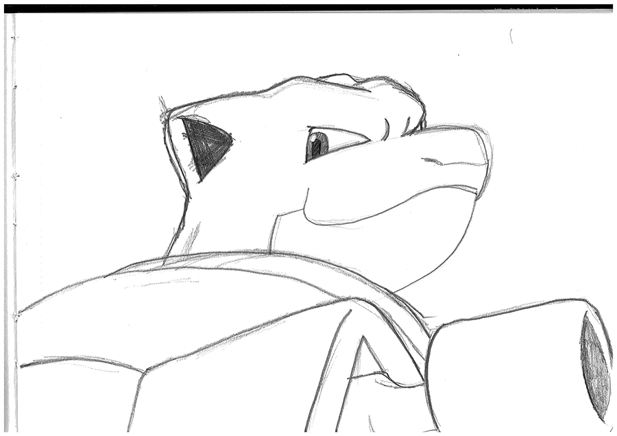 900x636 Blastoise Sketch By Bloodypinata - Blastoise Sketch