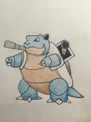 320x427 Drawing Of Blastoise. Water Type Pokemon. 9150 - Blastoise Sketch