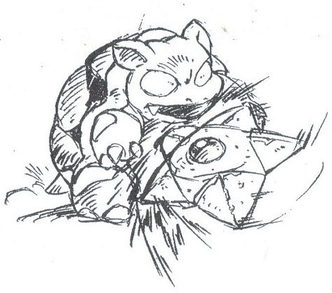 476x420 Early Blastoise And Staryu Sketch - Blastoise Sketch