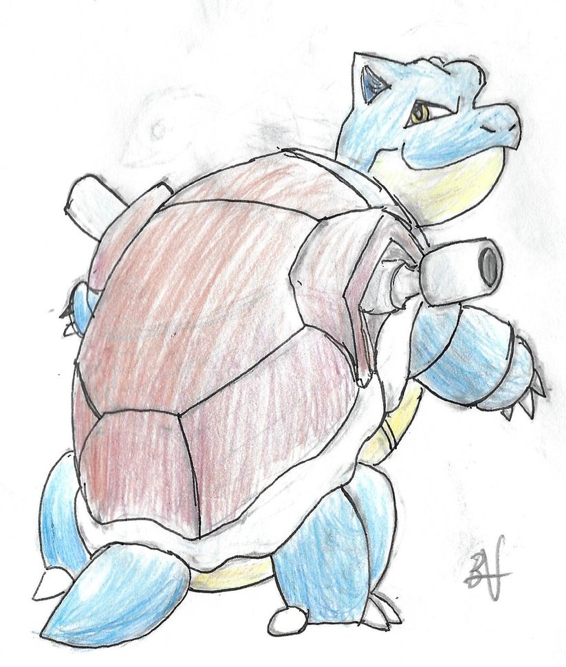 Blastoise Sketch at PaintingValley.com | Explore collection of ...