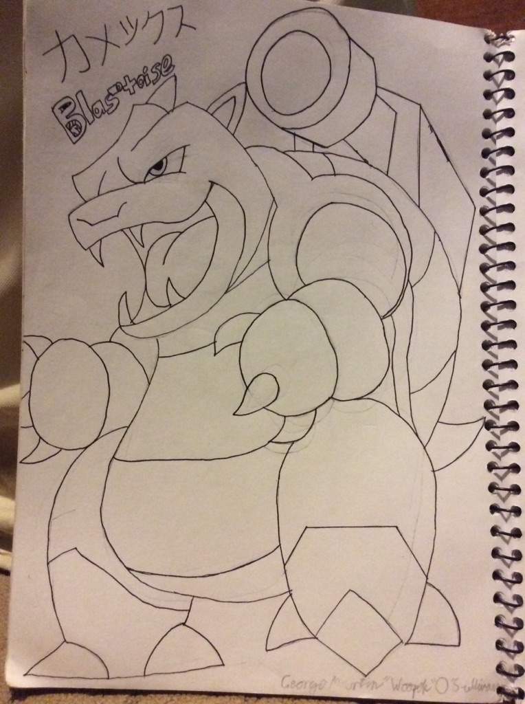 764x1024 Blastoise Sketch Amino - Blastoise Sketch