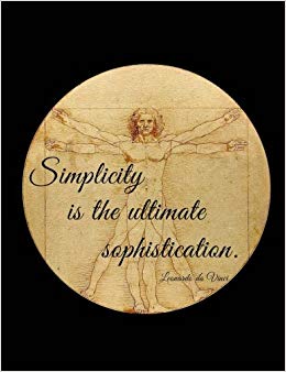260x338 Leonardo Da Vinci Simplicity Is The Ultimate Sophistication 7.44x9 - Blaze Sketch