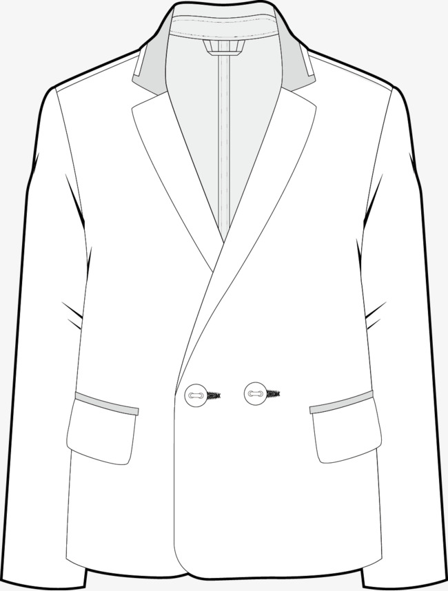 650x858 Suit Vector, Stick Figure, Sketch Png And Vector For Free Download - Blazer Sketch