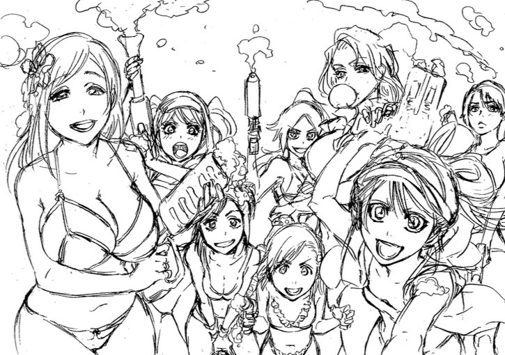 725x510 New Bleach Jet Sketch - Bleach Sketch