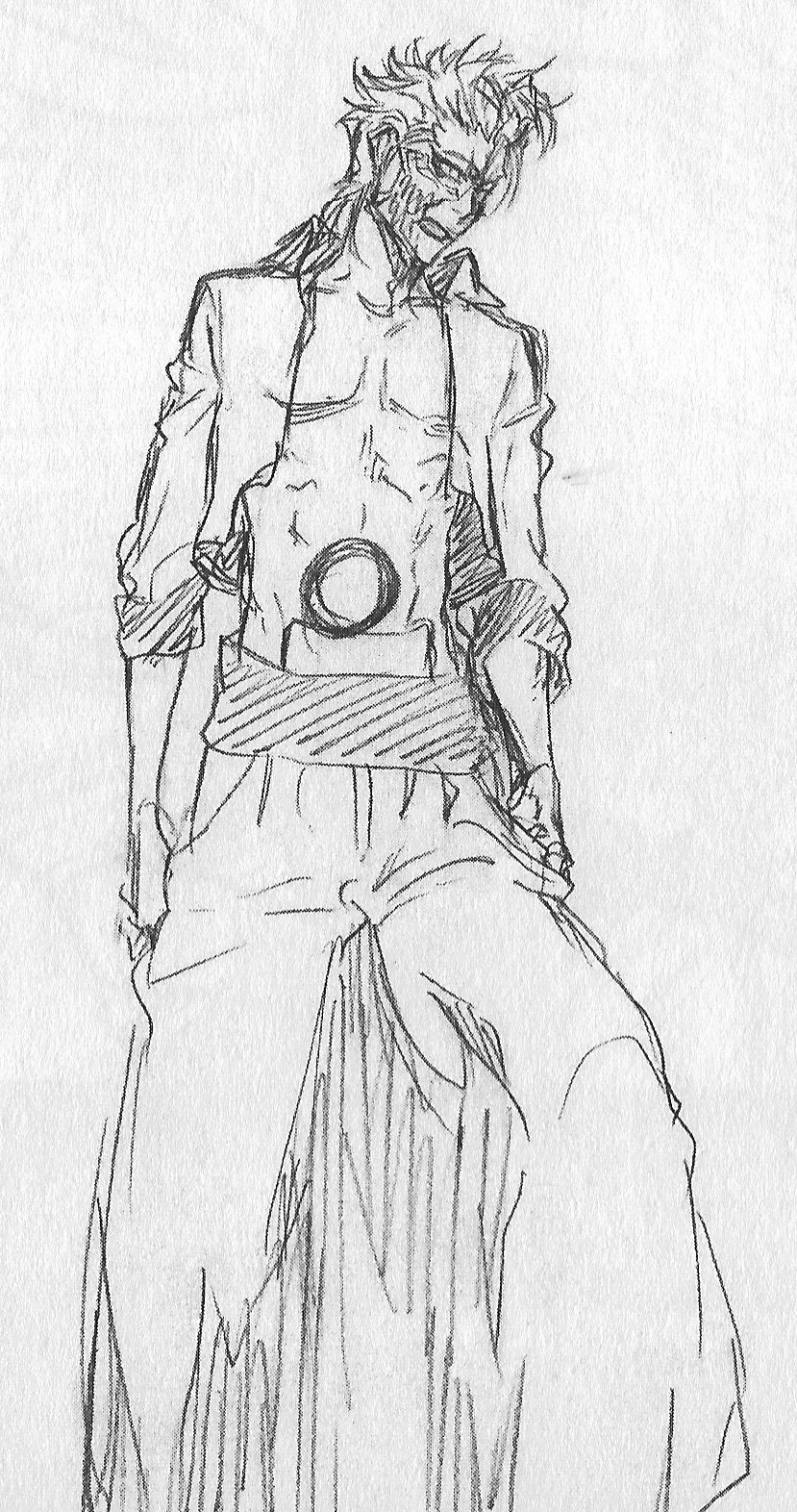 829x1572 Original Sketch Of Grimmjow Jaegerjaques From Bleach (Manga - Bleach Sketch