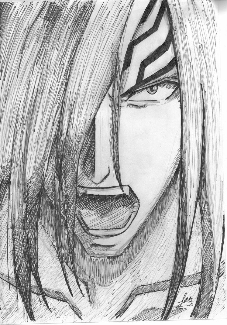 747x1070 Renji Pen Sketch .bleach. By Falakalak - Bleach Sketch