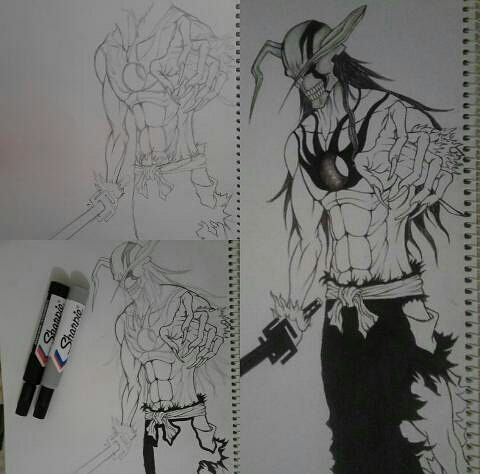480x474 Sketch Anime Bleach Steemit - Bleach Sketch