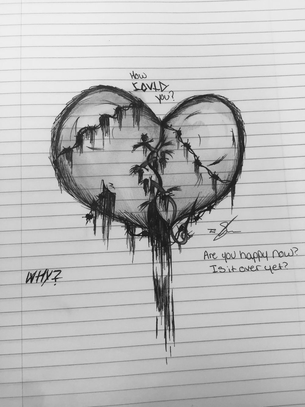 1000x1334 Drawing Of A Bleeding Heart... Sketches And Paintings - Bleeding Heart Sketch