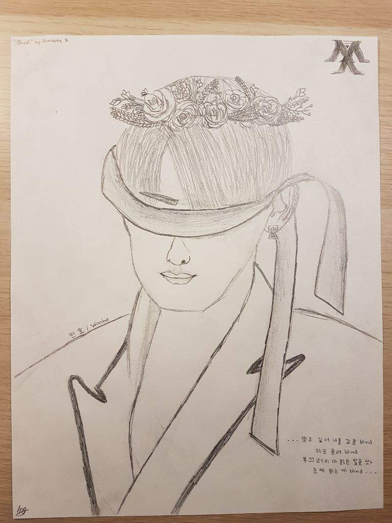 768x1024 Wonho Sketch Blind Monbebe Amino - Blind Sketch