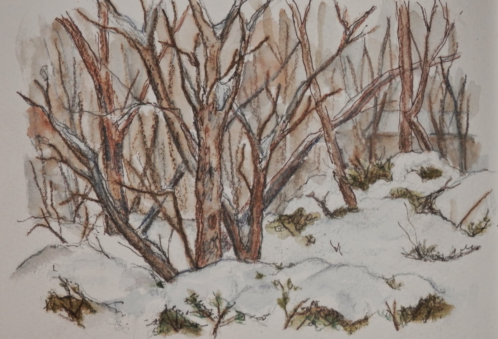 1600x1090 New York City Urban Sketchers Sketching The Blizzard Of 2015 - Blizzard Sketch