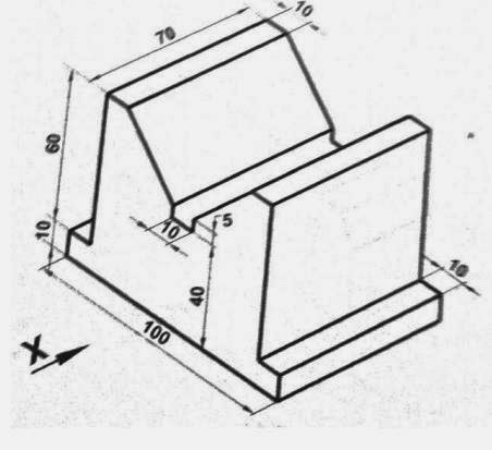 452x413 Draft Sight Orthographic View Of V Block - Block Sketch