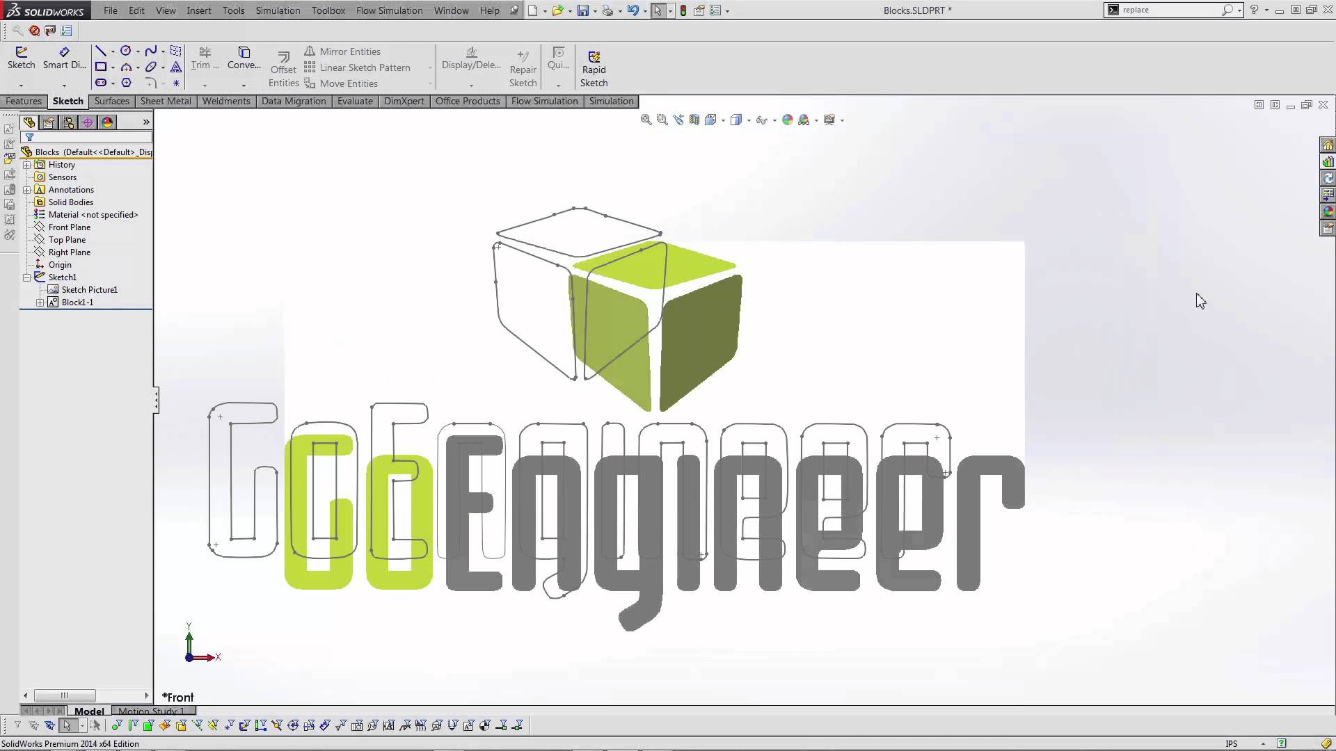 1920x1080 Solidworks - Blocks Sketch