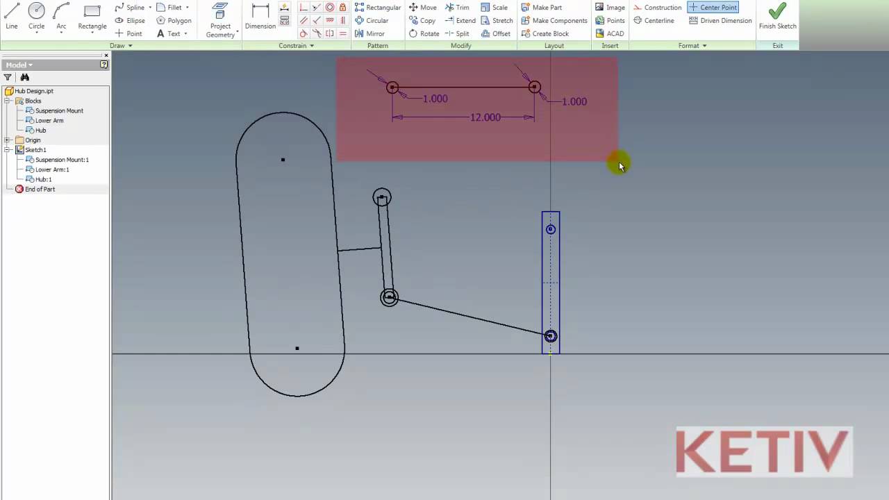 1280x720 Using Sketch Blocks In Autodesk Inventor - Blocks Sketch