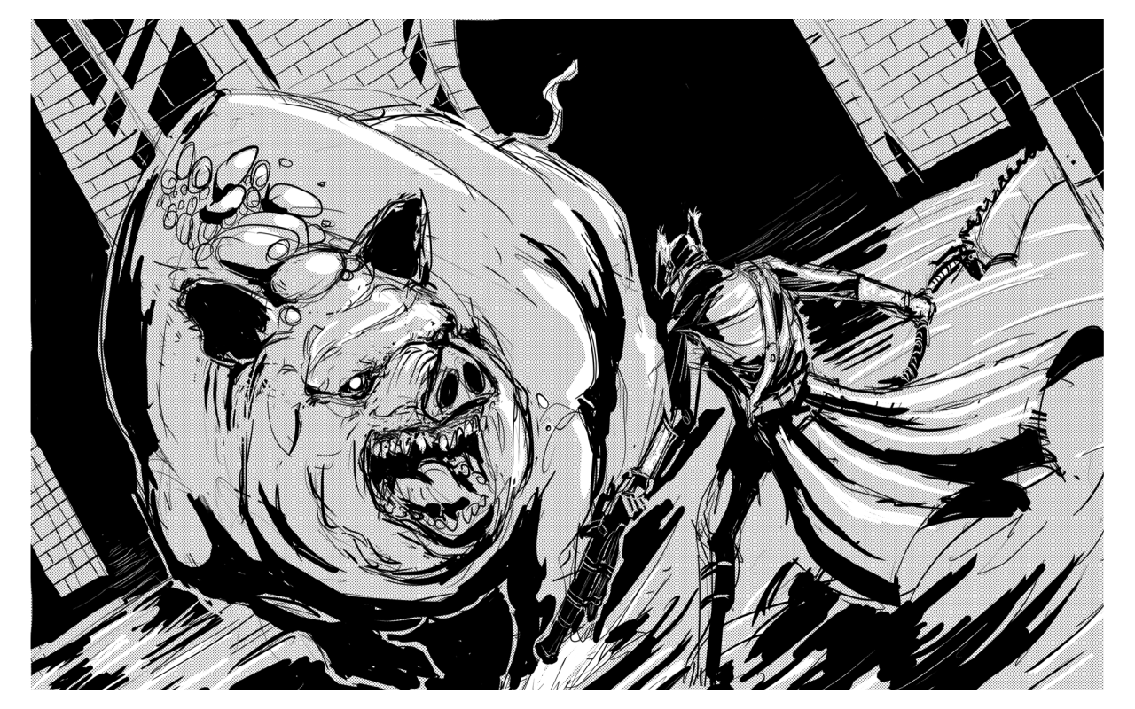 1280x800 Artist Of The Abyss Bloodborne Rough Sketch - Bloodborne Sketch