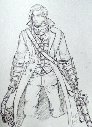 320x441 Was Researching The Bloodborne Game Grumps Playlist Again Bc Its - Bloodborne Sketch