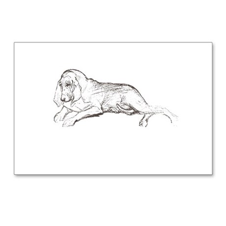 460x460 Vintage Bloodhound Postcards - Bloodhound Sketch