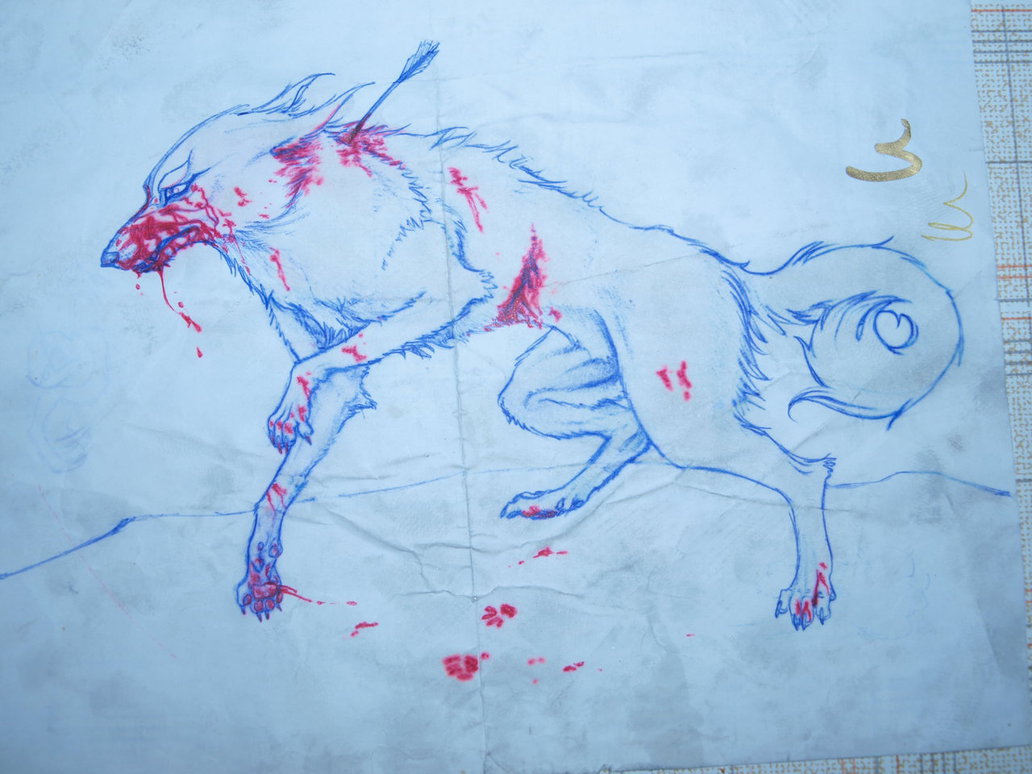 1032x774 Bloody Wolf - Bloody Sketch