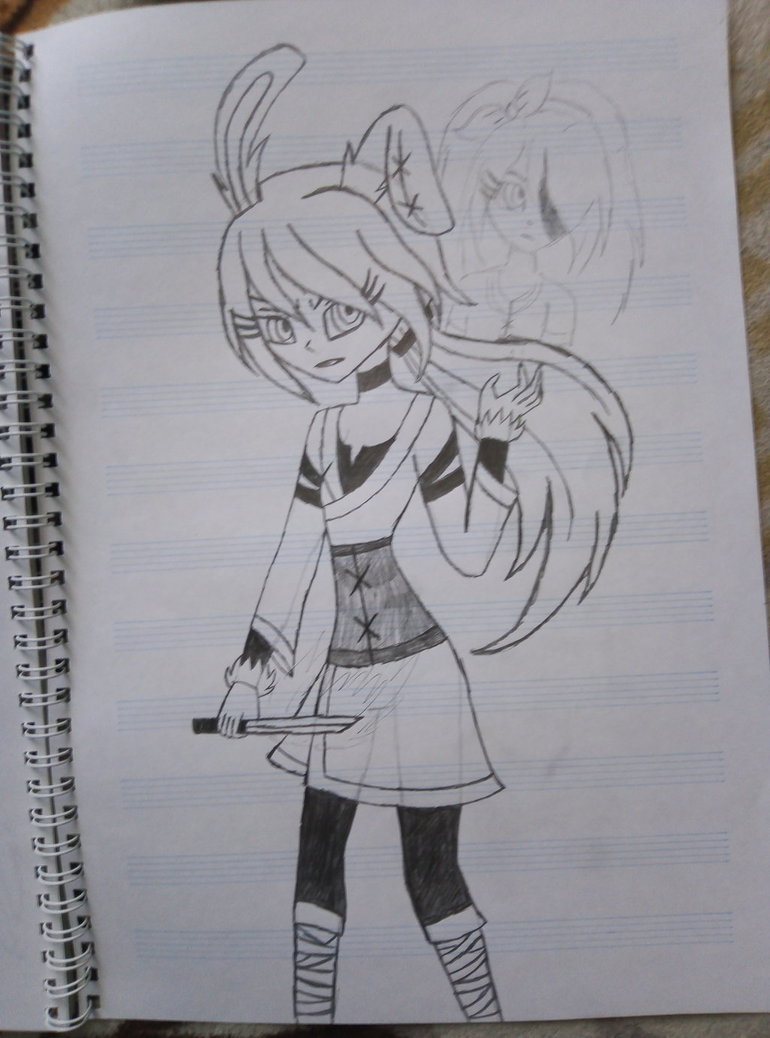 770x1038 Bloody Bunny The First Blood (Old Sketch) By Selkina2000 - Bloody Sketch