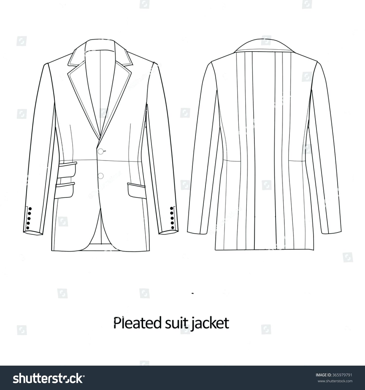 1500x1600 Template Fashion Flat Template Set Of Four Different Tops - Blouse Flat Sketch